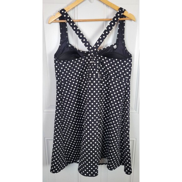 Lands' End Womens Plus Size Polka Dot Swim Dress Size 22W - Picture 5 of 5